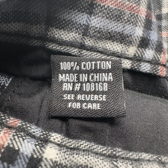 RSQ | Men | Charcoal Plaid Loose Fit Straight Leg Chino Pants | Size 29x30 - Picture 10 of 13